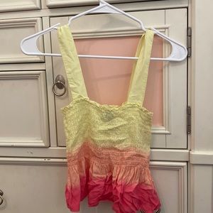 sunset ombre tank!